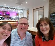 Helen, Andy and Kate at the Elletson Arms